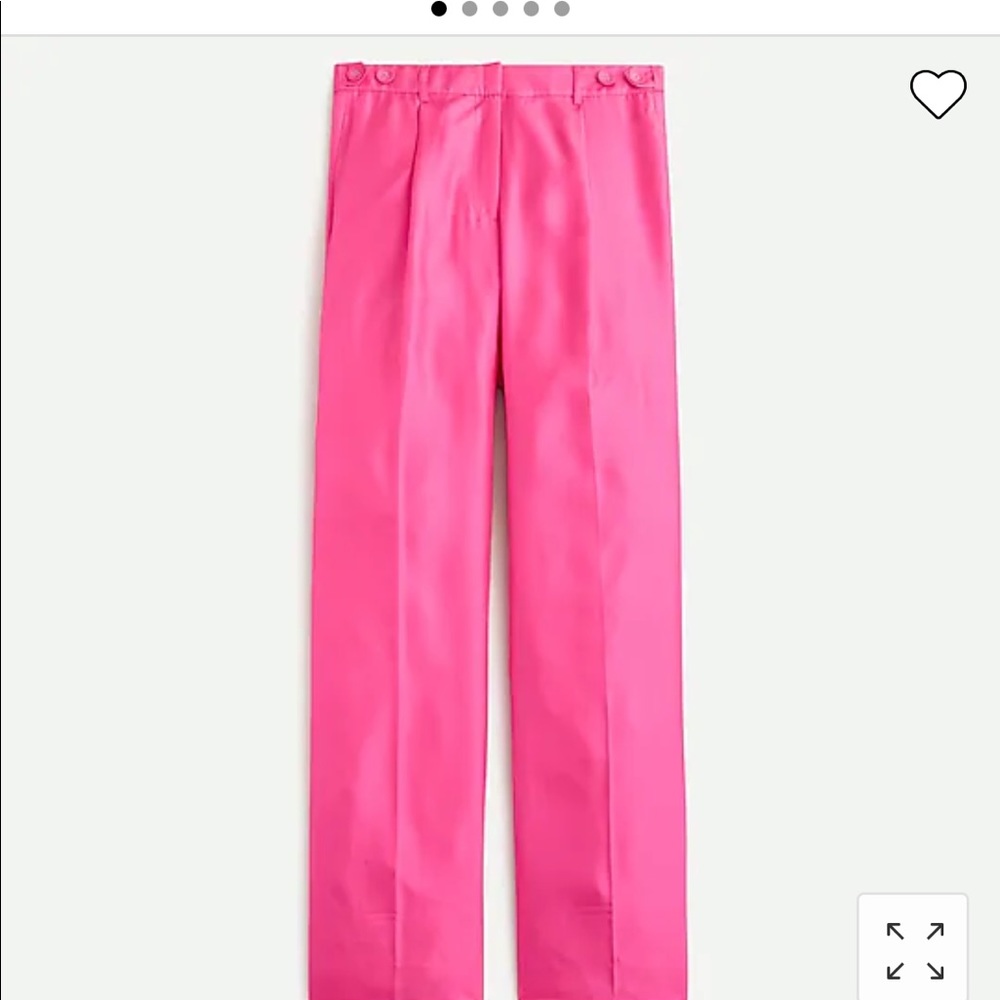 J. Crew Silk Twill Dress Pants